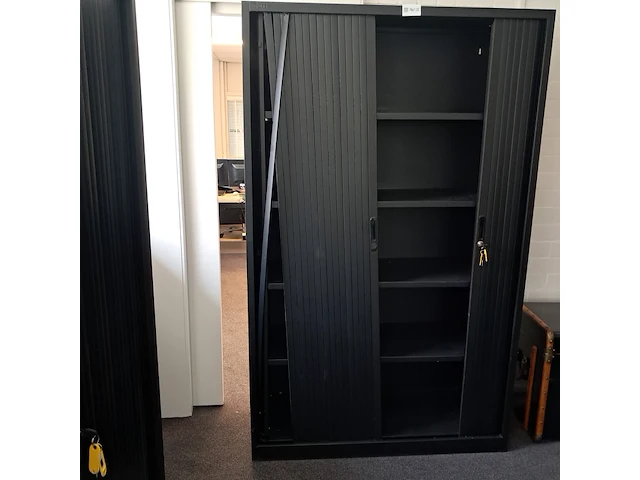 Roldeur-archiefkast inofec, zwart - afbeelding 5 van  6