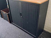 Roldeur-archiefkast inofec, zwart - afbeelding 1 van  4