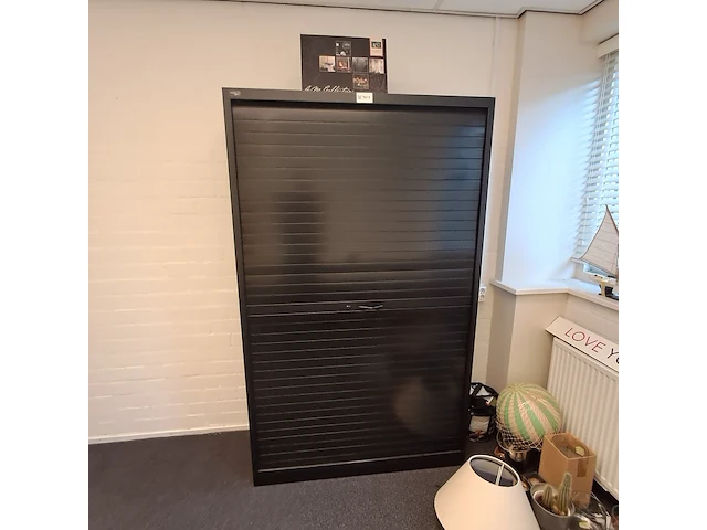 Roldeur-archiefkast vertirol, zwart - afbeelding 1 van  3