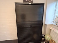 Roldeur-archiefkast vertirol, zwart - afbeelding 1 van  3