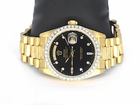 Rolex - gouden rolex oyster perpetual day date polshorloge met natuurlijke diamanten - afbeelding 5 van  9