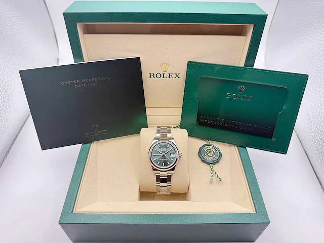 Rolex datejust 31 278240 | mint green | 09-2025 | new - afbeelding 3 van  12