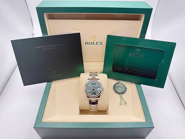 Rolex datejust 31 278240 | mint green | 09-2025 | new - afbeelding 3 van  12