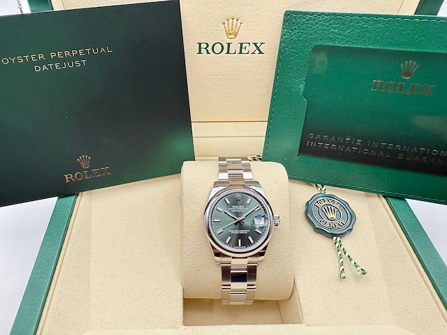 Rolex datejust 31 278240 | mint green | 2025 | new - afbeelding 4 van  12