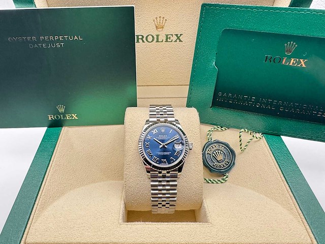 Rolex datejust 31 278274 | blue roman | jubilee | new | 2025 - afbeelding 3 van  12