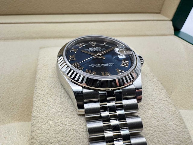 Rolex datejust 31 278274 | blue roman | jubilee | new | 2025 - afbeelding 10 van  12