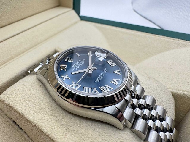 Rolex datejust 31 278274 | blue roman | jubilee | new | 2025 - afbeelding 11 van  12
