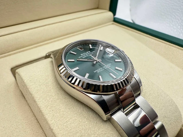 Rolex datejust 31 | 278274 | mint green | 07-2025 | new - afbeelding 2 van  12