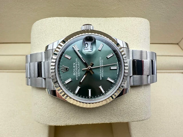 Rolex datejust 31 | 278274 | mint green | 07-2025 | new - afbeelding 7 van  12
