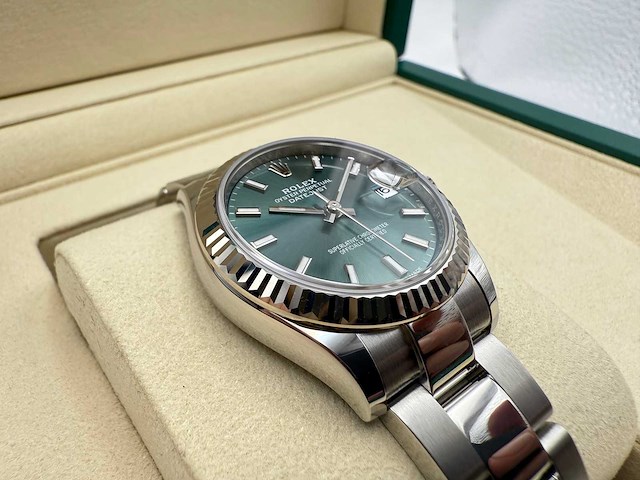 Rolex datejust 31 | 278274 | mint green | 2025 | new - afbeelding 2 van  12