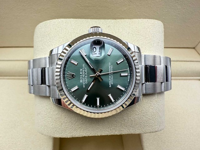 Rolex datejust 31 | 278274 | mint green | 2025 | new - afbeelding 7 van  12
