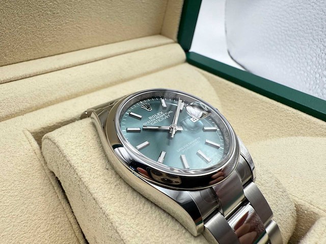 Rolex datejust 36 126200 | mint green | 09-2025 | new - afbeelding 2 van  12