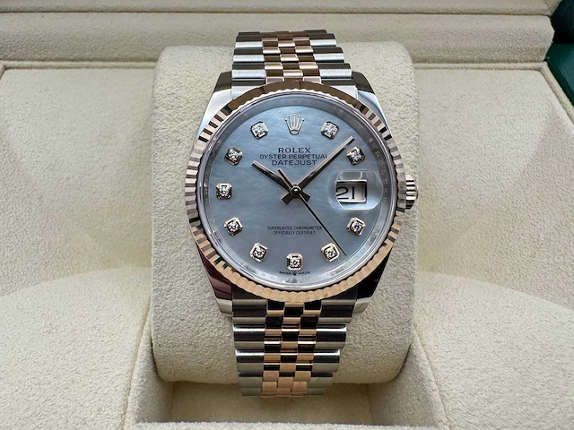 Rolex datejust 36 | 126231 | mother of pearl | 08-2025 - afbeelding 3 van  10