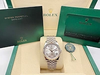 Rolex datejust 36 126234 | silver dial with diamonds | 09-2025 | new - afbeelding 4 van  12
