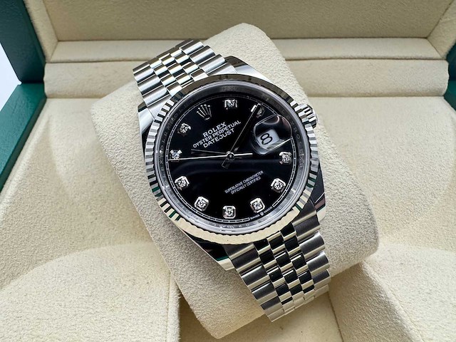 Rolex datejust 41 126234 | black diamond dot | jubilee | new | 2025 - afbeelding 1 van  12