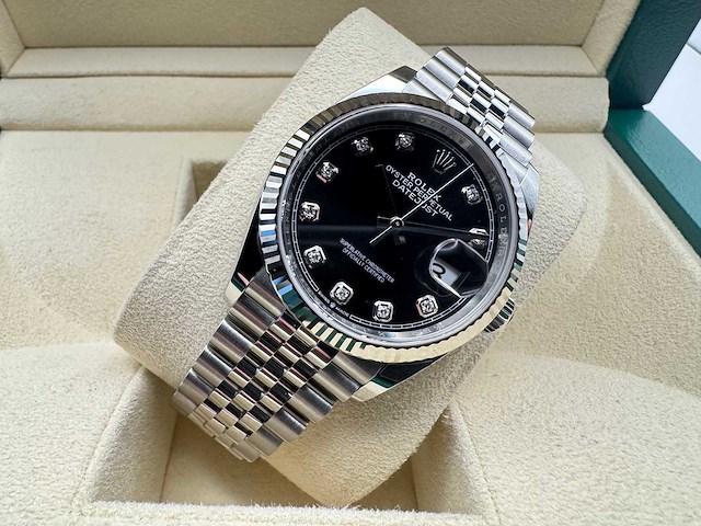 Rolex datejust 41 126234 | black diamond dot | jubilee | new | 2025 - afbeelding 6 van  12