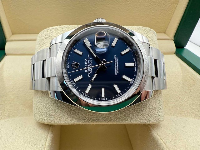 Rolex datejust 41 126300 | blue | new | 2025 - afbeelding 7 van  12