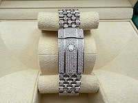 Rolex datejust 41 | 126300 | full "iced" out with natural diamonds - afbeelding 8 van  12