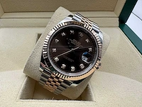 Rolex datejust 41 | 126331 | choco diamonds | 08-2025 | new - afbeelding 6 van  12