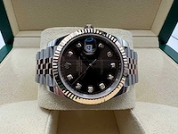Rolex datejust 41 | 126331 | choco diamonds | 08-2025 | new - afbeelding 7 van  12