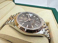 Rolex datejust 41 126331 | chocolate dial | jubilee | new | 2025 - afbeelding 11 van  12