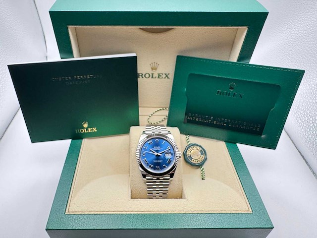 Rolex datejust 41 126334 | azzuro dial | new | 2025 - afbeelding 4 van  12