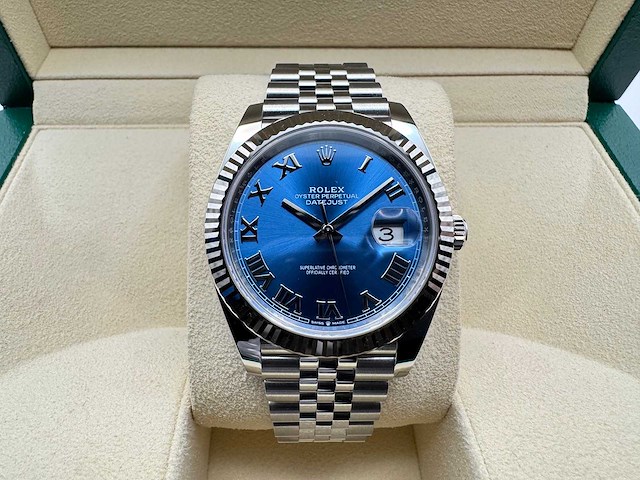 Rolex datejust 41 126334 | azzuro dial | new | 2025 - afbeelding 5 van  12