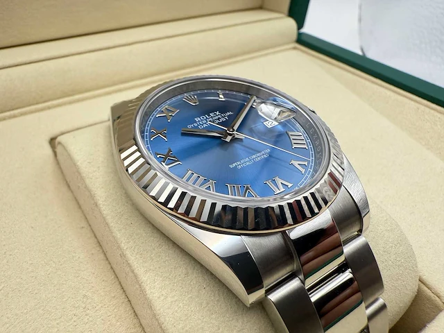 Rolex datejust 41 | 126334 | azzurro dial | 07-2025 | new - afbeelding 2 van  12