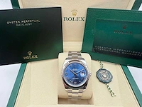 Rolex datejust 41 | 126334 | azzurro dial | 07-2025 | new - afbeelding 3 van  12