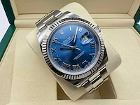 Rolex datejust 41 | 126334 | azzurro dial | 07-2025 | new Rolex datejust 41 | 126334 | azzurro dial | 07-2025 | new