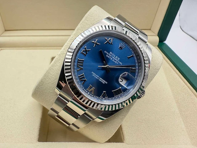 Rolex datejust 41 | 126334 | azzurro dial | 07-2025 | new - afbeelding 6 van  12