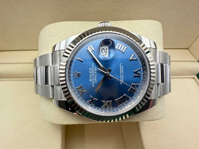 Rolex datejust 41 | 126334 | azzurro dial | 07-2025 | new - afbeelding 7 van  12