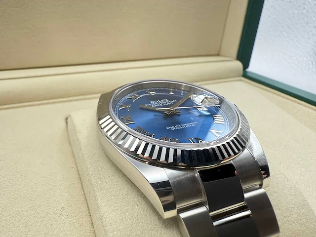 Rolex datejust 41 | 126334 | azzurro dial | 07-2025 | new - afbeelding 12 van  12