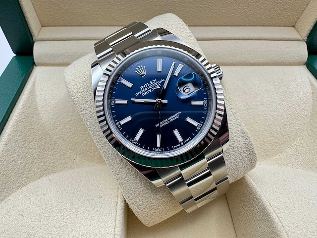 Rolex datejust 41 126334 | blue dial | new | 2025 - afbeelding 1 van  12