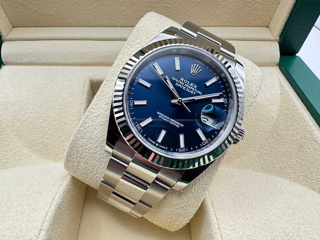 Rolex datejust 41 126334 | blue dial | new | 2025 - afbeelding 6 van  12