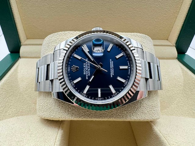 Rolex datejust 41 126334 | blue dial | new | 2025 - afbeelding 7 van  12
