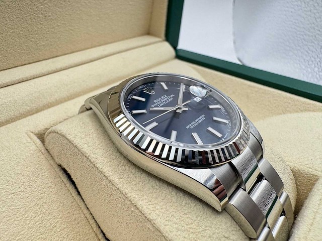 Rolex datejust 41 126334 | blue dial | new | 2025 - afbeelding 11 van  12