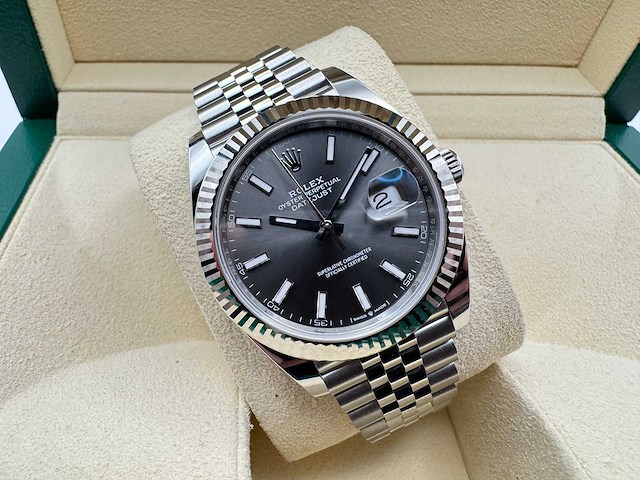Rolex datejust 41 126334 | jubilee | rhodium | new | 2025 - afbeelding 1 van  12