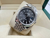 Rolex datejust 41 126334 | jubilee | rhodium | new | 2025 - afbeelding 6 van  12