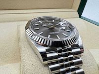 Rolex datejust 41 126334 | jubilee | rhodium | new | 2025 - afbeelding 10 van  12