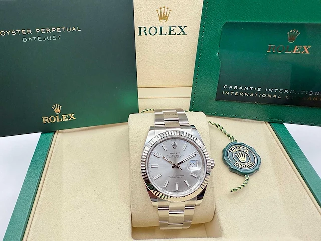 Rolex datejust 41 126334 | silver dial | 08-2025 | new - afbeelding 3 van  12