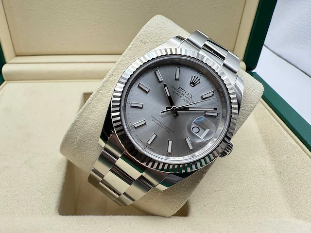 Rolex datejust 41 126334 | silver dial | 08-2025 | new - afbeelding 6 van  12