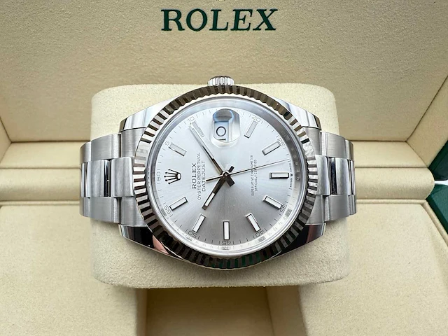 Rolex datejust 41 126334 | silver dial | 08-2025 | new - afbeelding 7 van  12