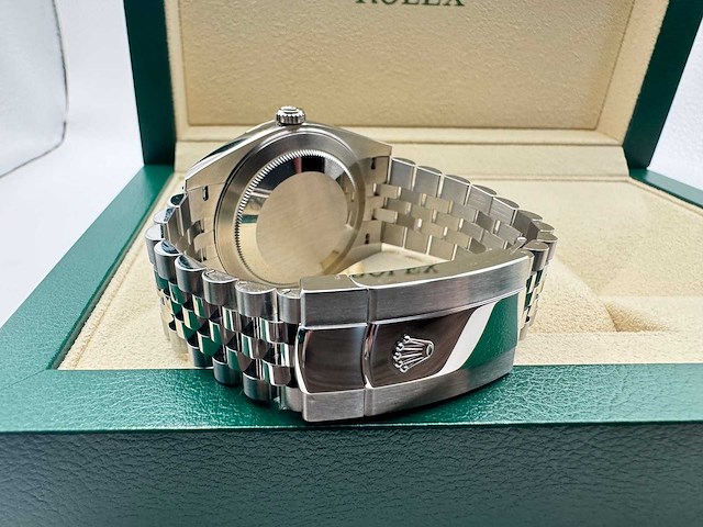 Rolex datejust 41 | mint green | 126334 | 2025 | new - afbeelding 12 van  12