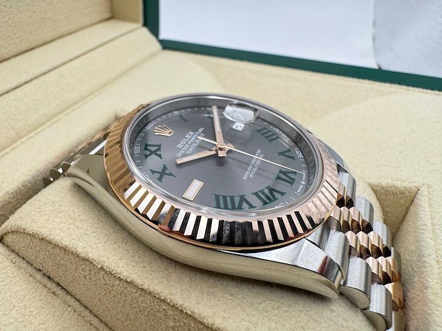 Rolex datejust 41 | wimbledon dial | 126331 | 2025 | new - afbeelding 11 van  12