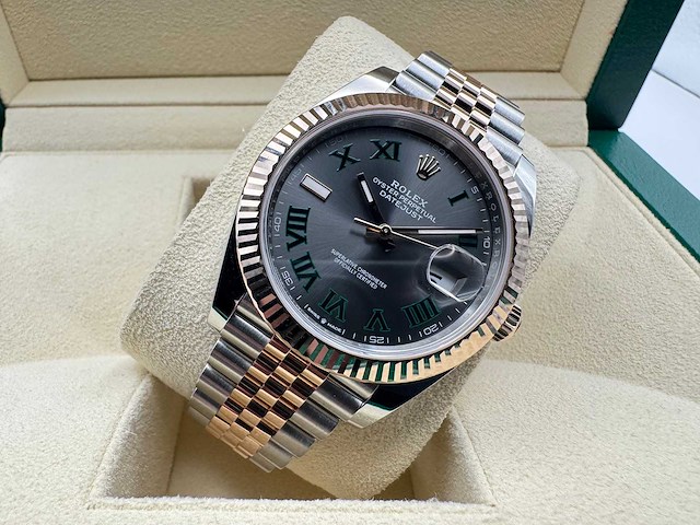 Rolex datejust 41 | wimbledon dial | 126331 | 2025 | new - afbeelding 6 van  12
