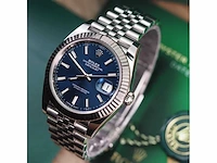 Rolex datejust 41mm blue dial 2023 full set - afbeelding 2 van  6