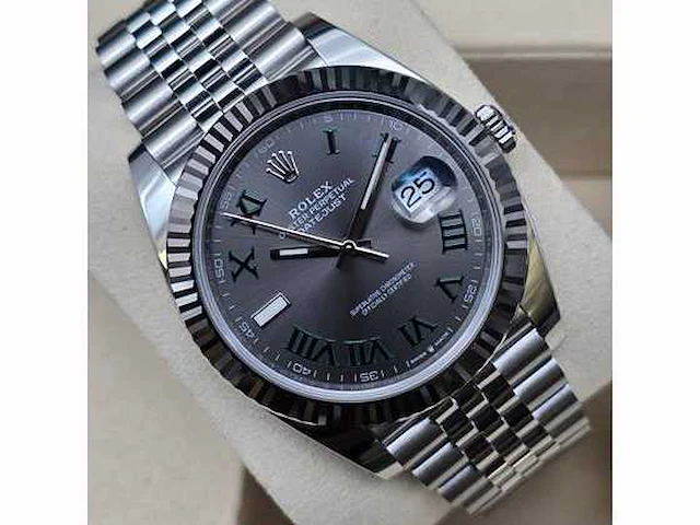 Rolex datejust 41mm “ wimbledon “ 2025 full set - afbeelding 4 van  9