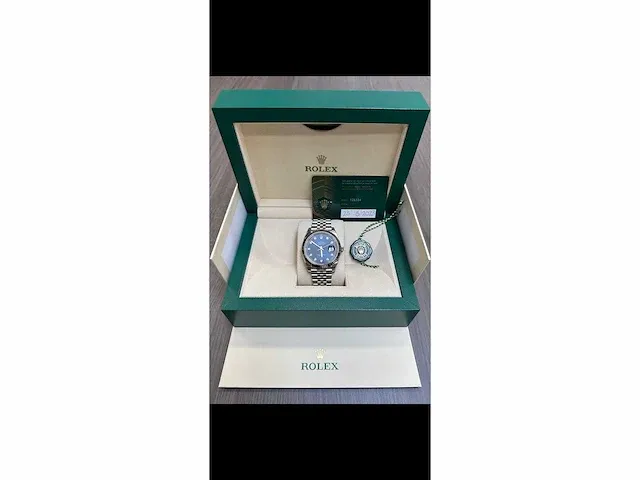 Rolex datejust ii blue diamond dial - afbeelding 2 van  8