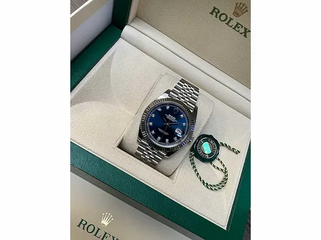 Rolex datejust ii blue diamond dial - afbeelding 5 van  8